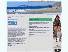 Tablet Screenshot of lanzarotewetter.com